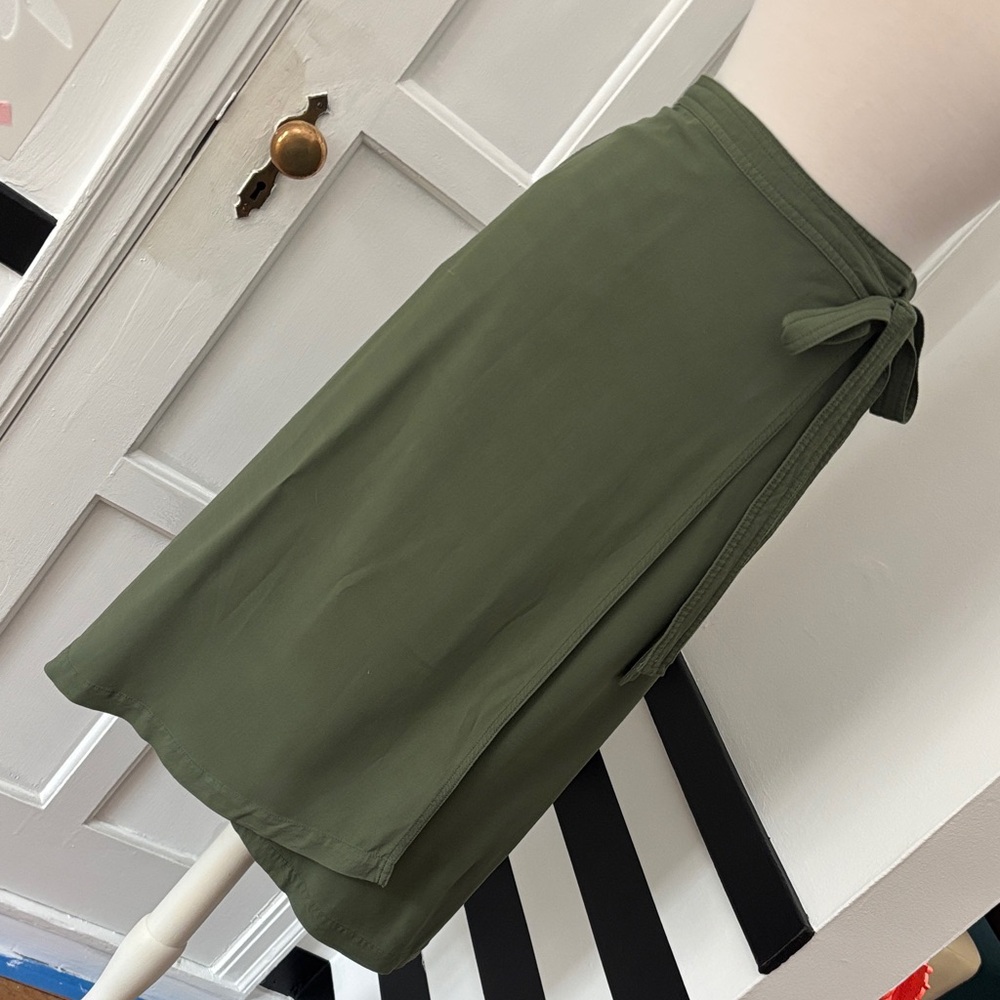 Gap Olive Green Wrap Skirt